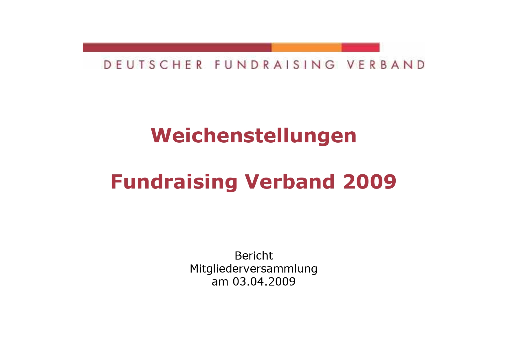 DFRV Jahresbericht 2008-2009